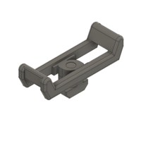 MODULAR SOLUTIONS CABLE TIE DOWNS<br>1/4 TURN CABLE BLOCK, 45MM, GRAY
